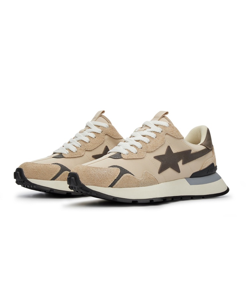 Basket Bape Route STA Express #1 M2 Beige Homme | QNY-92286451